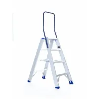 Professionele Dubbele Trap 2x4 Treden - Stabiliteit & Veiligheid
